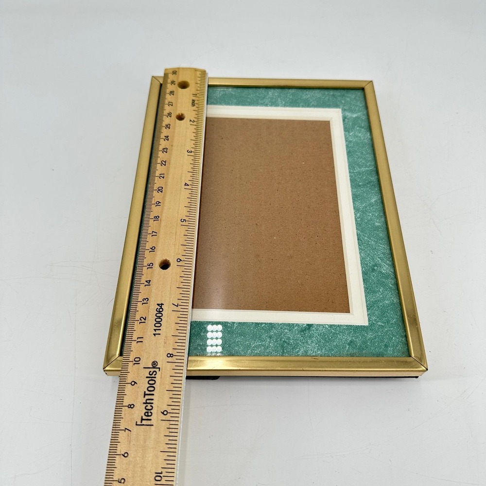 Vintage Burns of Boston Gold 4x6 Picture Frame Hollywood Regency Decor - Picture 10 of 12